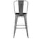 Flash Furniture Clear Coat Metal Bar Stool & Black Poly Seat XU-DG-TP001B-30-PL1B-GG - alternate 8